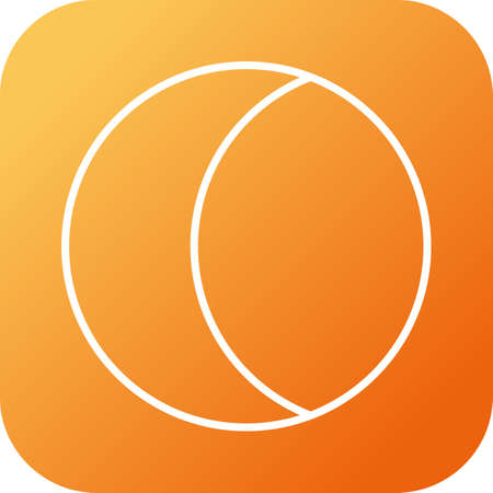 Unique Moon Vector Line Iconのイラスト素材