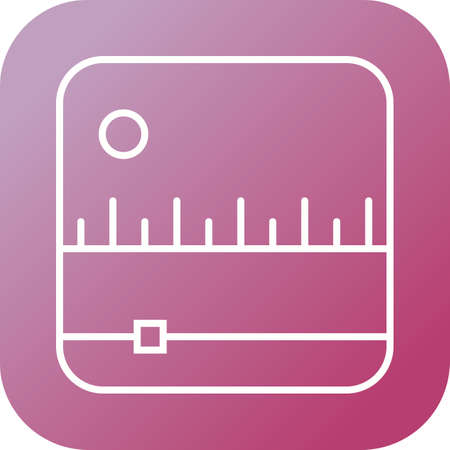 Unique FM Radio Vector Line Iconのイラスト素材