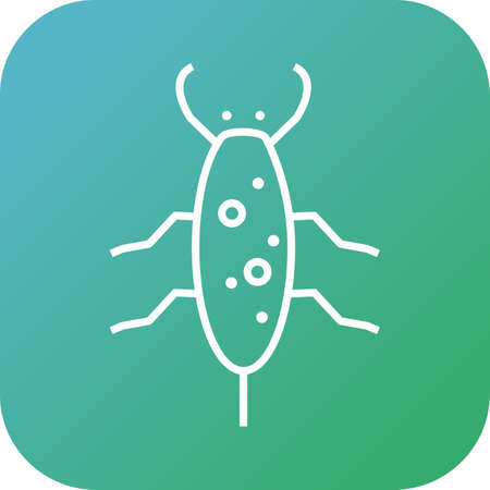Unique Cockroach Vector Line Iconのイラスト素材