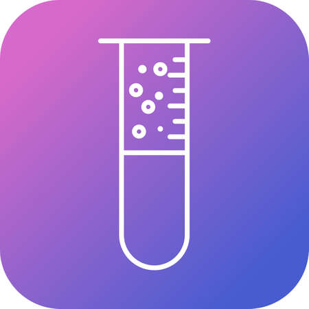 Unique Bubbles From Tube Vector Line Iconのイラスト素材