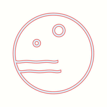 Unique Planet II Vector Line Iconのイラスト素材