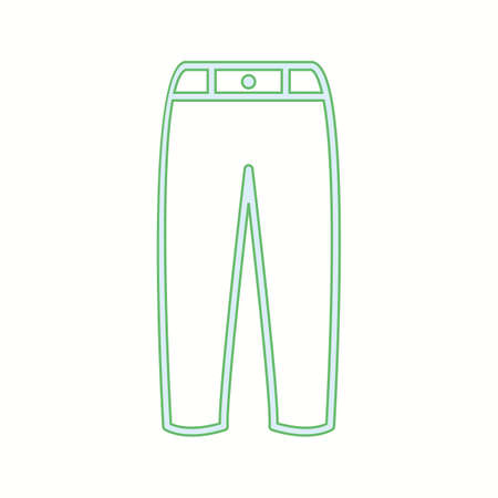 Unique Pants Vector Line Iconのイラスト素材
