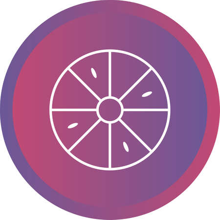 Unique Lemon Vector Line Iconのイラスト素材