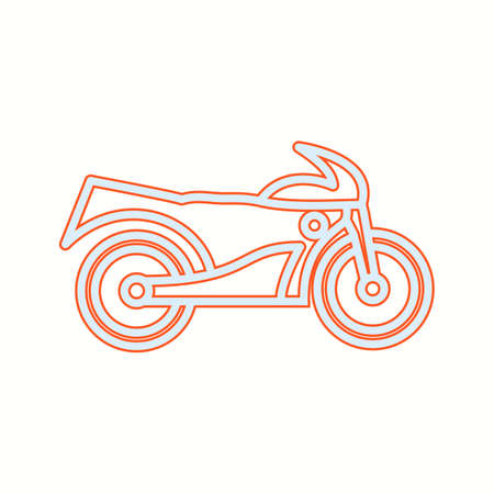 Unique Bike Vector Line Iconのイラスト素材