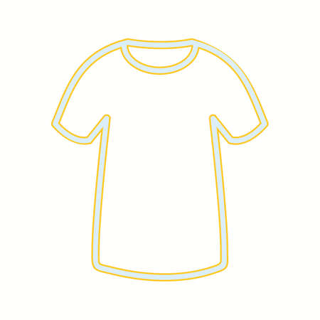 Unique T Shirt Vector Line Iconのイラスト素材