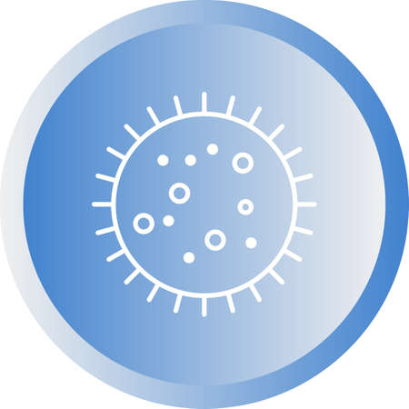 Unique Bacteria In Slide Vector Line Iconのイラスト素材