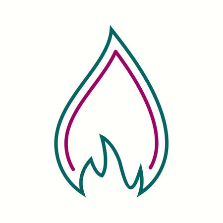 Unique Candle Vector Line Iconのイラスト素材
