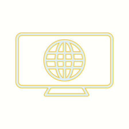 Unique Internet Vector Line Iconのイラスト素材