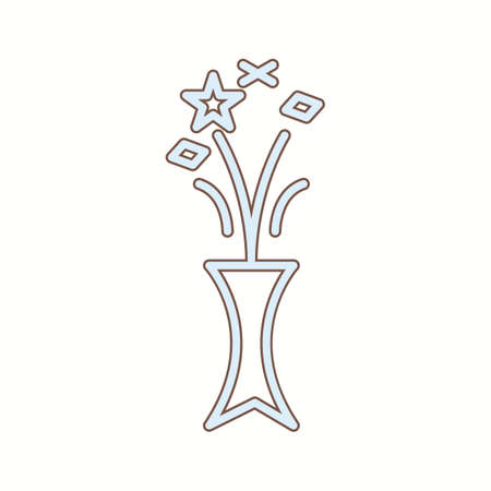 Unique Celebrations Vector Line Iconのイラスト素材