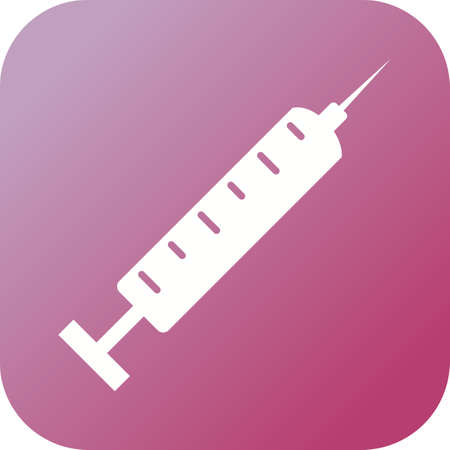 Unique Injection Vector Glyph Iconのイラスト素材