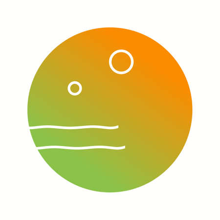 Unique Planet II Vector Glyph Iconのイラスト素材