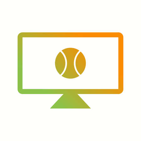 Unique Sport News Vector Glyph Iconのイラスト素材