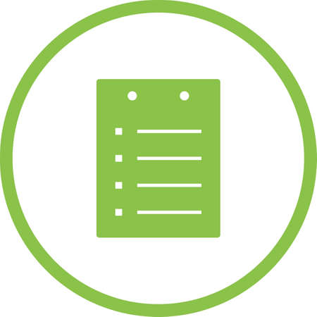 Unique Notes Vector Glyph Iconのイラスト素材