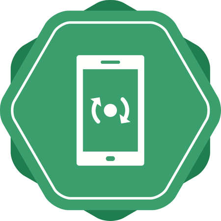 Unique Backup and Reset Vector Glyph Iconのイラスト素材