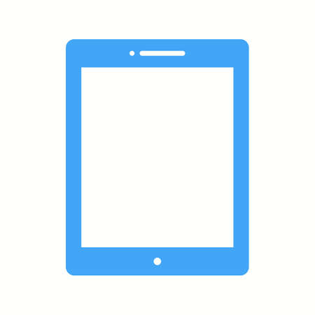 Unique Tablet Vector Glyph Iconのイラスト素材