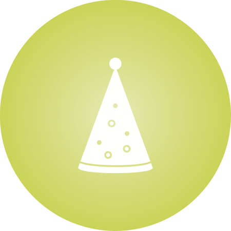 Unique Birthday Hat Vector Glyph Iconのイラスト素材