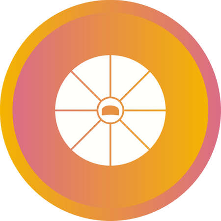 Unique Apple Pie Vector Glyph Iconのイラスト素材