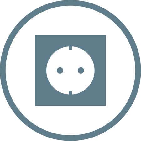 Unique Socket Vector Line Icon