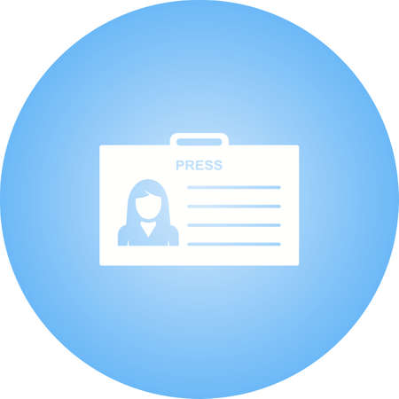 Unique Female ID Vector Glyph Iconのイラスト素材