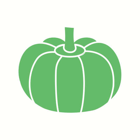 Unique Pumpkin Vector Glyph Iconのイラスト素材