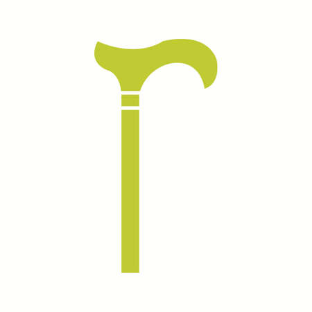 Unique Walking Stack Vector Glyph Iconのイラスト素材