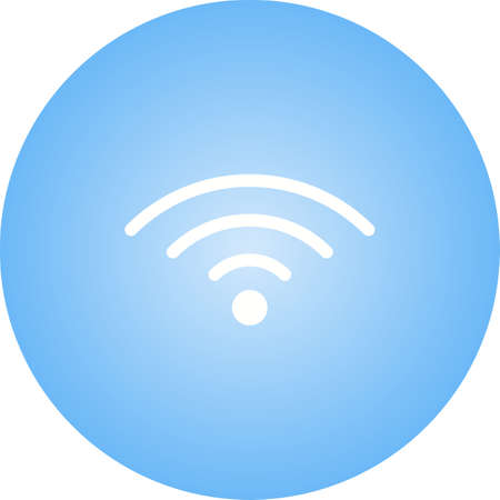 Unique Wifi Vector Glyph Iconのイラスト素材
