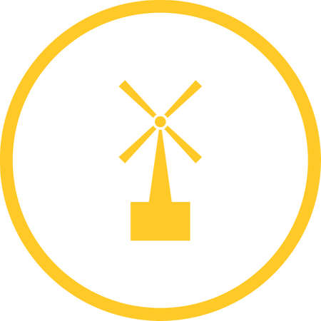 Unique Turbine Vector Glyph Iconのイラスト素材