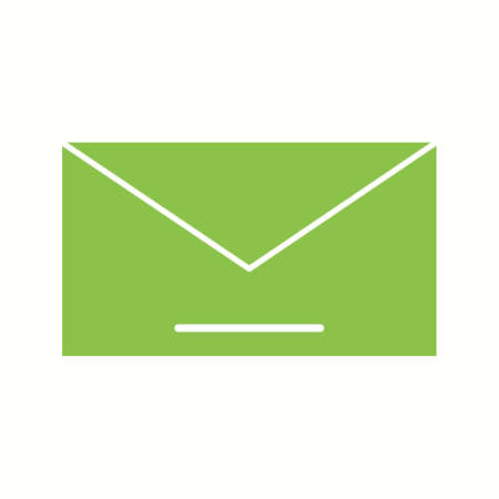 Unique Mail Vector Glyph Iconのイラスト素材