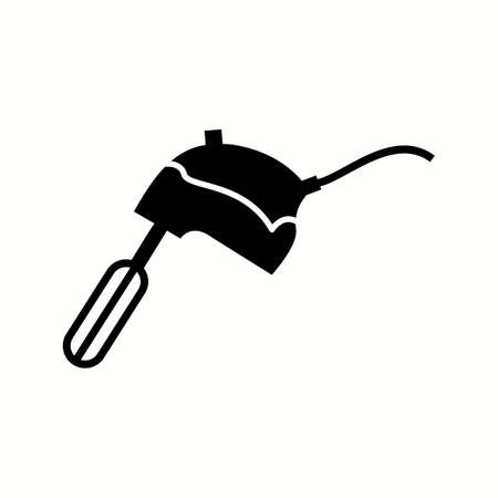Unique Mixer Glyph Vector Iconのイラスト素材
