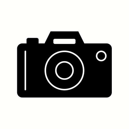 Unique Camera Glyph Vector Icon