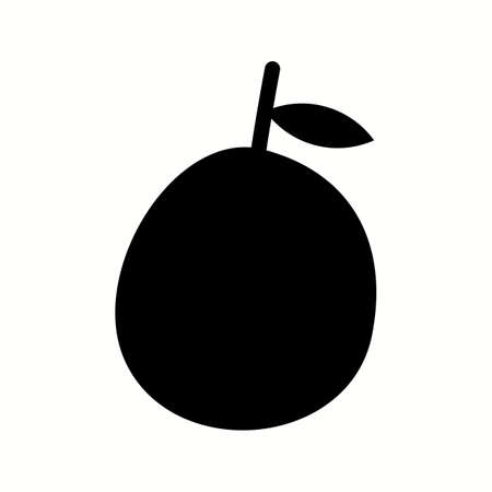 Unique Guava Vector Glyph Iconのイラスト素材
