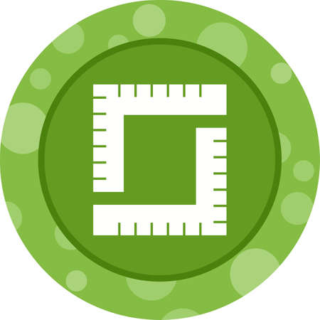 Unique Measurement Vector Glyph Iconのイラスト素材