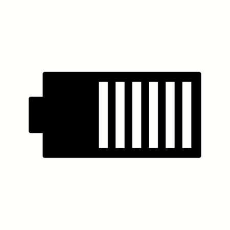 Unique Battery Vector Glyph Iconのイラスト素材