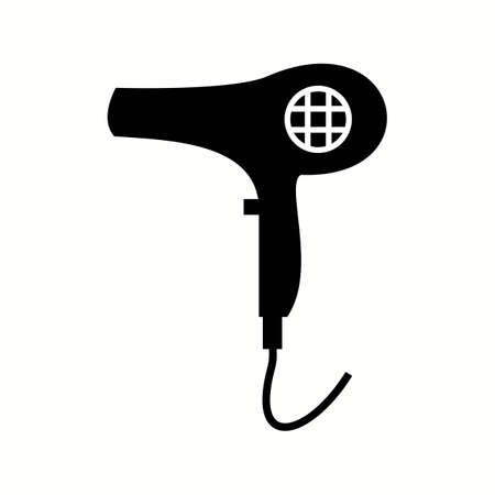 Unique Blow Dryer Glyph Vector Iconのイラスト素材