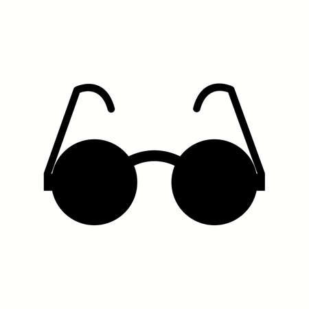 Unique Sunglasses Vector Glyph Iconのイラスト素材