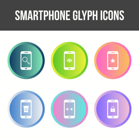 Mobile Apps Vector Icon Setのイラスト素材