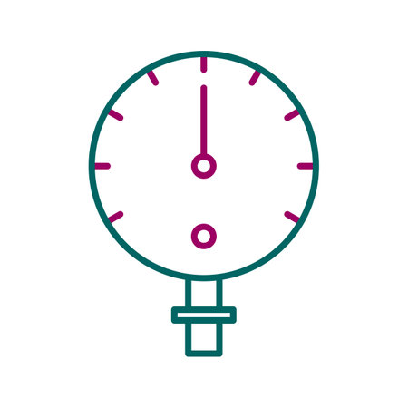 Unique Manometer Line Vector Iconのイラスト素材