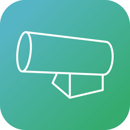 Unique Portable Forced Air Heater Line Vector Iconのイラスト素材