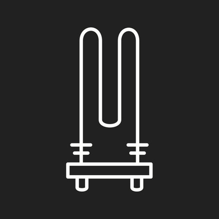 Unique Heating Element Line Vector Iconのイラスト素材