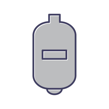 Unique Expansion Tank Line Vector Iconのイラスト素材