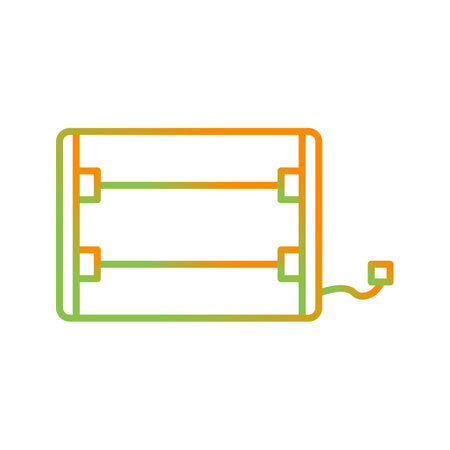 Unique Electric Heater Line Vector Iconのイラスト素材