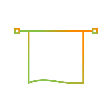 Unique Towel Dryer Line Vector Iconのイラスト素材