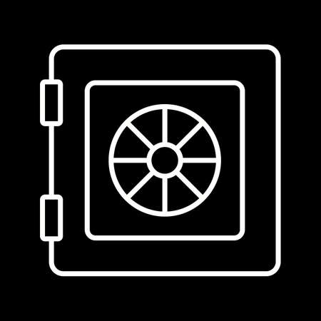 Unique vault line vector iconのイラスト素材