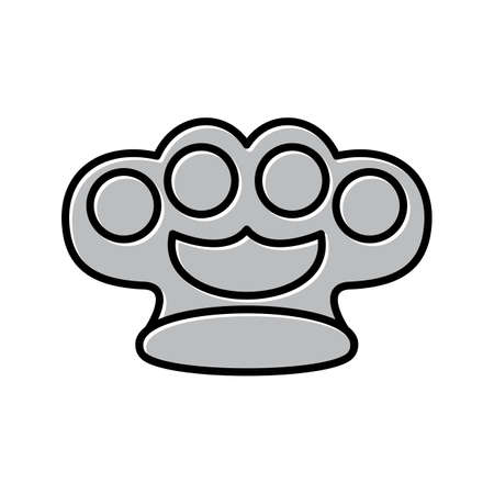 Unique Knuckle Vector Line Iconのイラスト素材