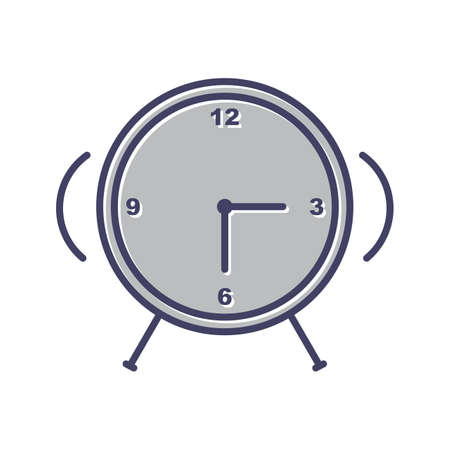 Unique Alarm clock line vector iconのイラスト素材