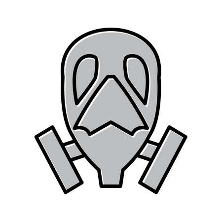 Unique Oxygen Mask Vector Line Iconのイラスト素材