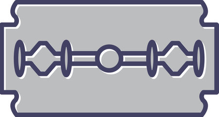 Unique Razor Blade Line Vector Icon