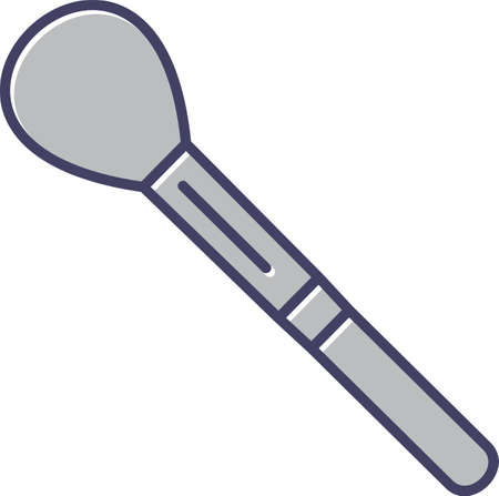 Unique Blushon Brush Line Vector Iconのイラスト素材