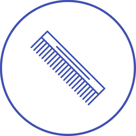 Unique Comb Line Vector Iconのイラスト素材