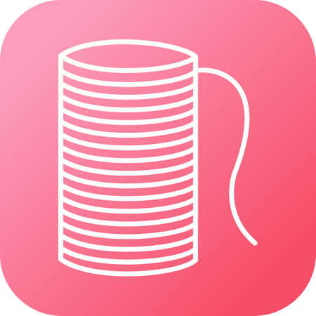 Unique Thread Line Vector Iconのイラスト素材